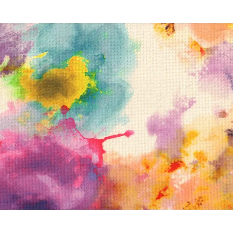 Baumwollbatist-Piqué TOSHI, Aquarellverlauf, lila, Hilco