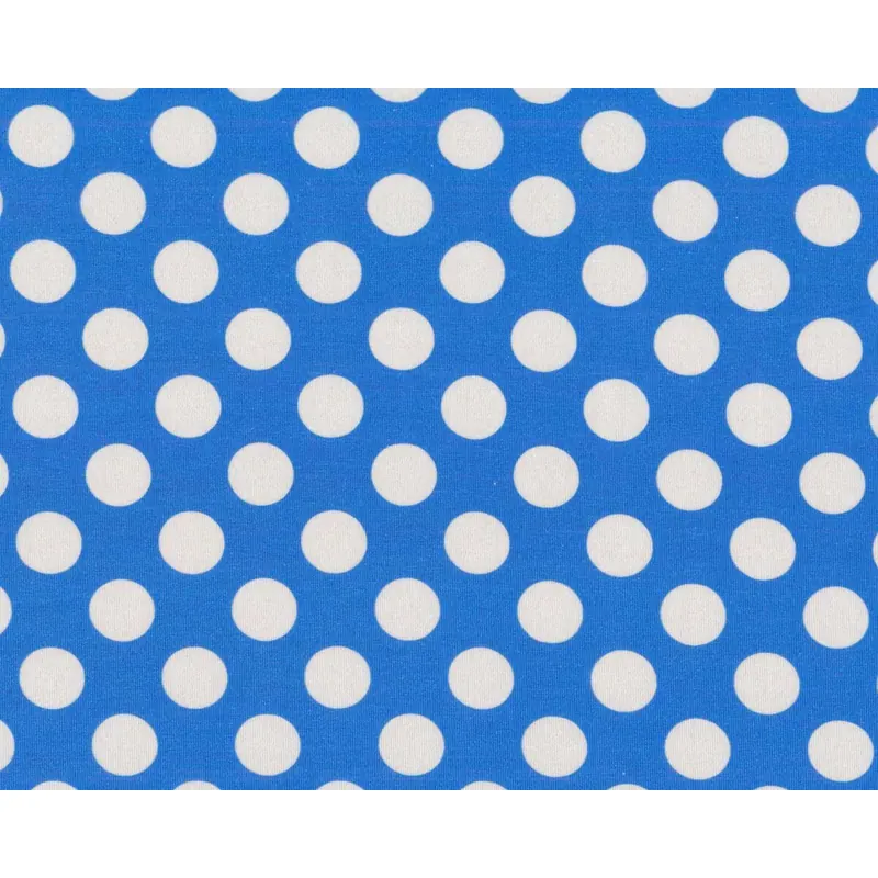 Baumwolljersey AVALANA DOTS, Punkte, blau
