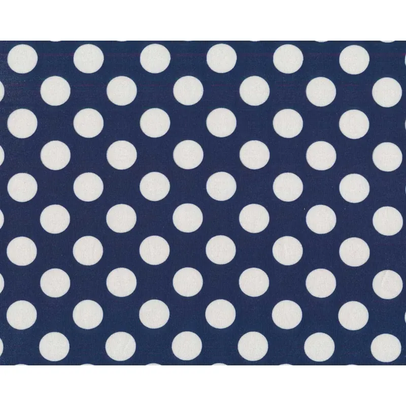 Baumwolljersey AVALANA DOTS, Punkte, dunkelblau