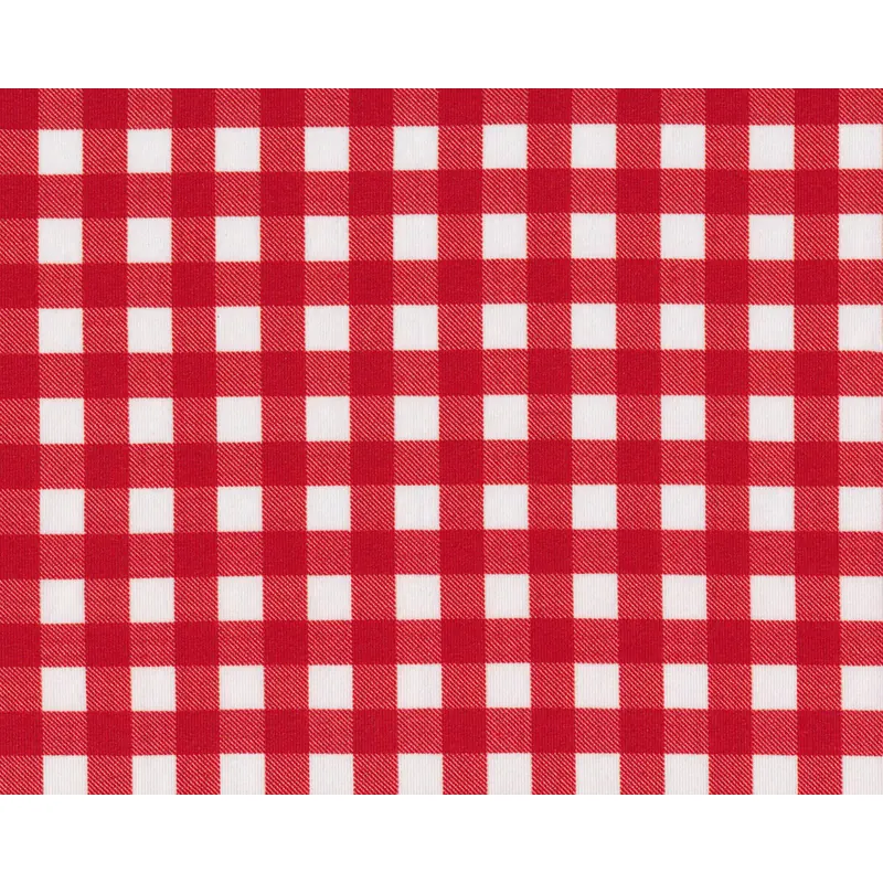 Baumwolljersey AVALANA PLAID, Karo, rot