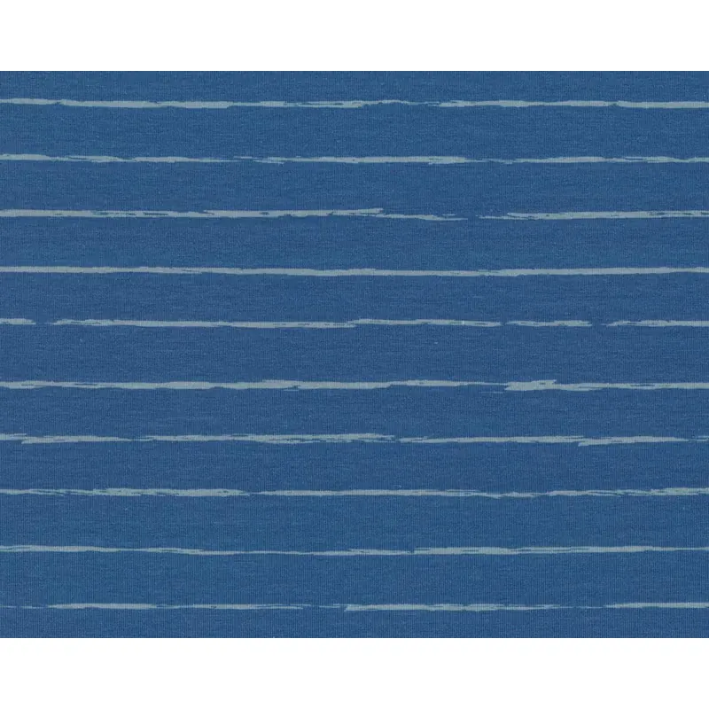 Baumwolljersey CRAYON, Streifen, taubenblau, Lila-Lotta
