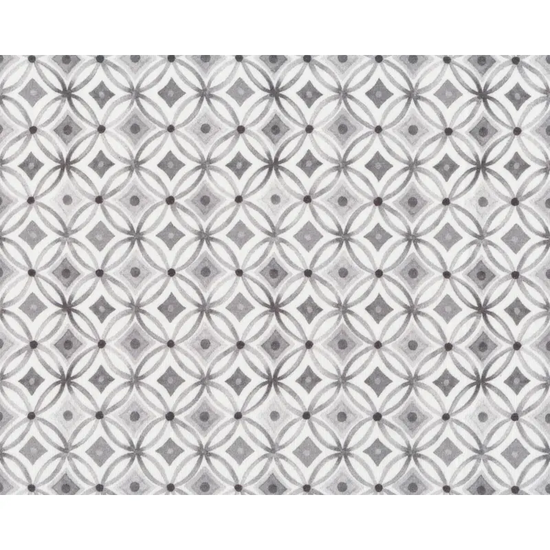 Baumwolljersey EMILIE JERSEY, Rauten-Kreise, grau, Hilco