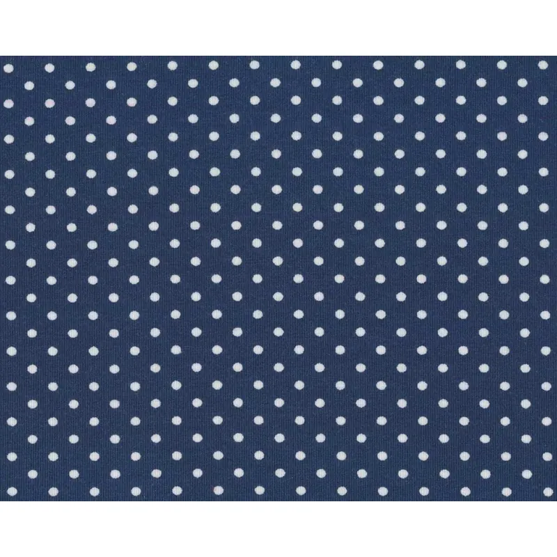 Baumwolljersey JERSEYDOTS, Punkte, jeansblau