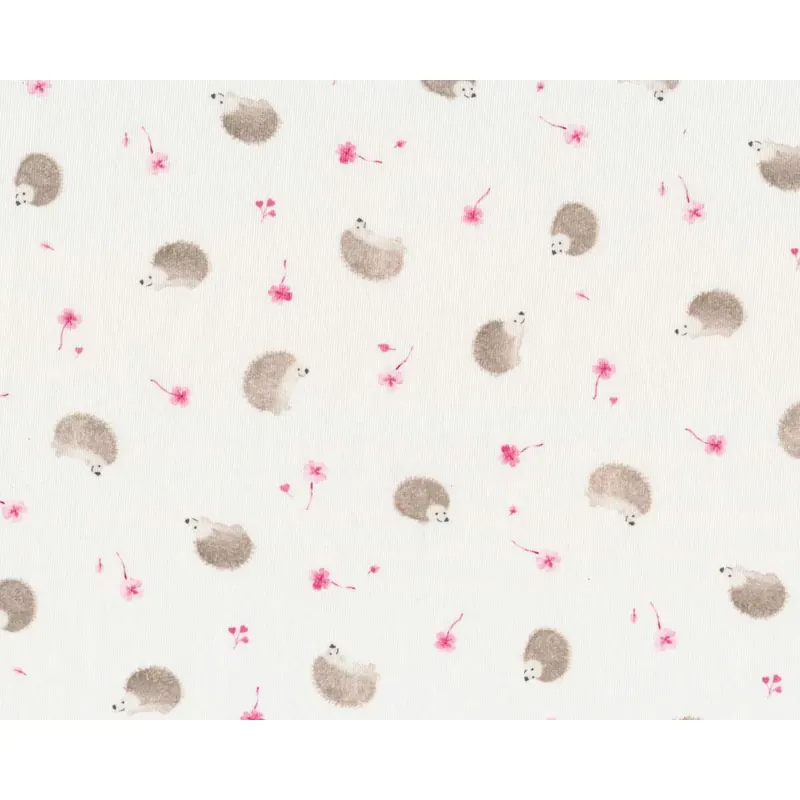Baumwolljersey LITTLE SPRING HEDGIE, Igel, pink