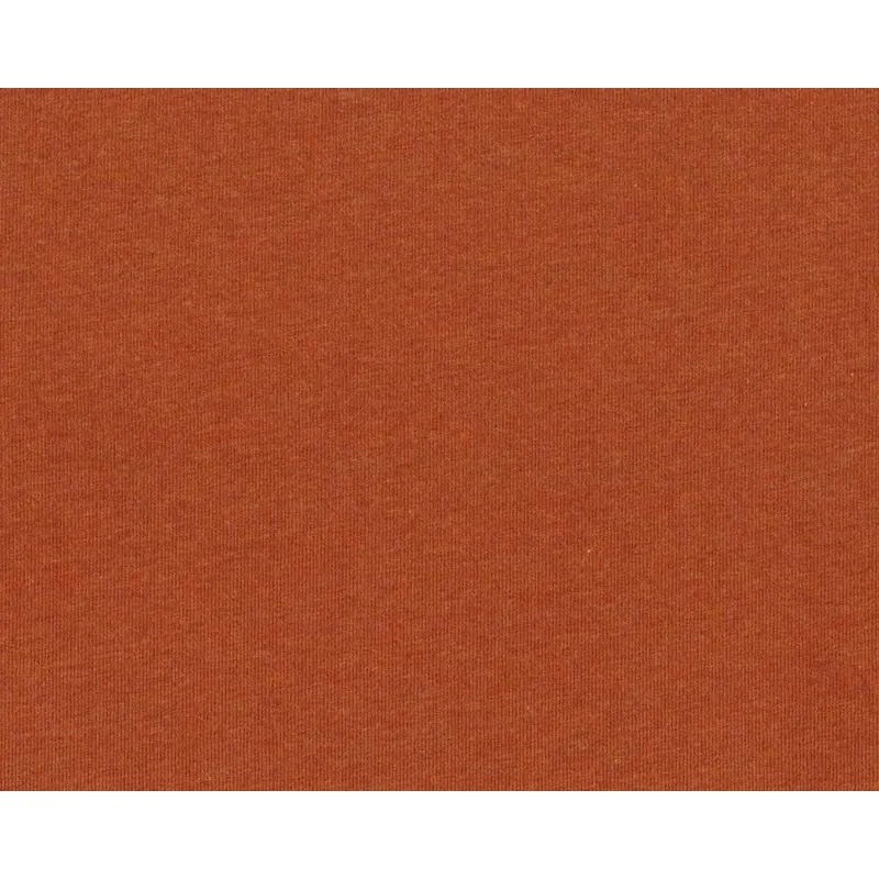 Baumwolljersey MELANGE, terracotta meliert