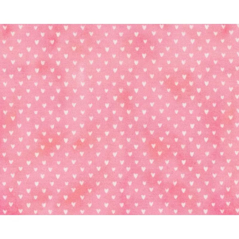 Baumwolljersey MINI SUMMER HEARTS, Herzen, rosa