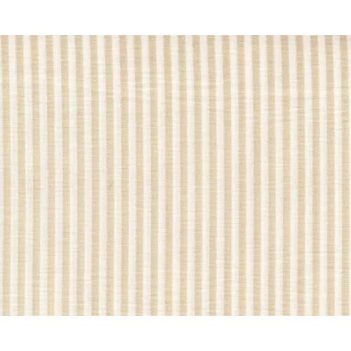 Baumwollstoff CANSTRIPE, Vichystreifen, beige
