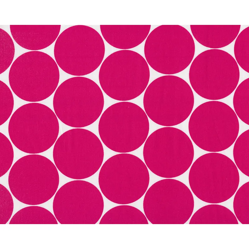 Baumwollstoff DORO, Polka Dots, fuchsia