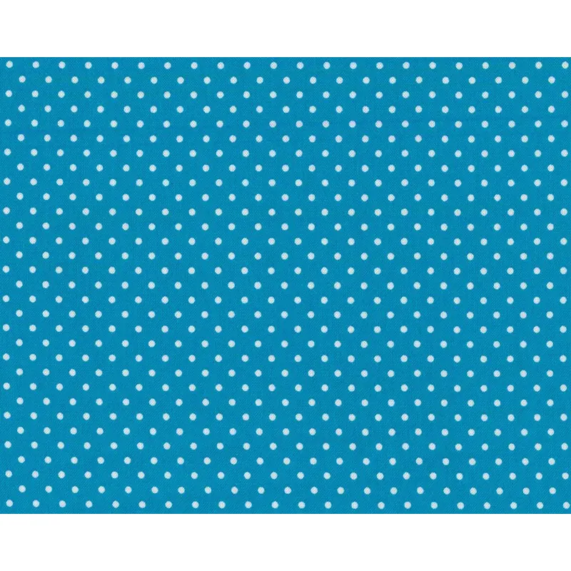 Baumwollstoff DOTTI, kleine Punkte, aqua