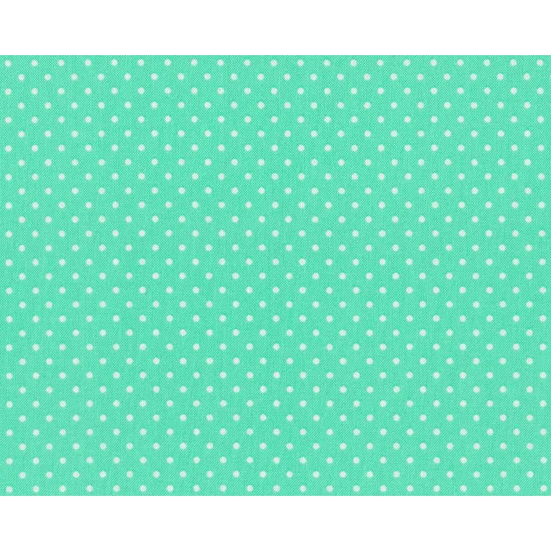 Baumwollstoff DOTTI, kleine Punkte, mintgrün