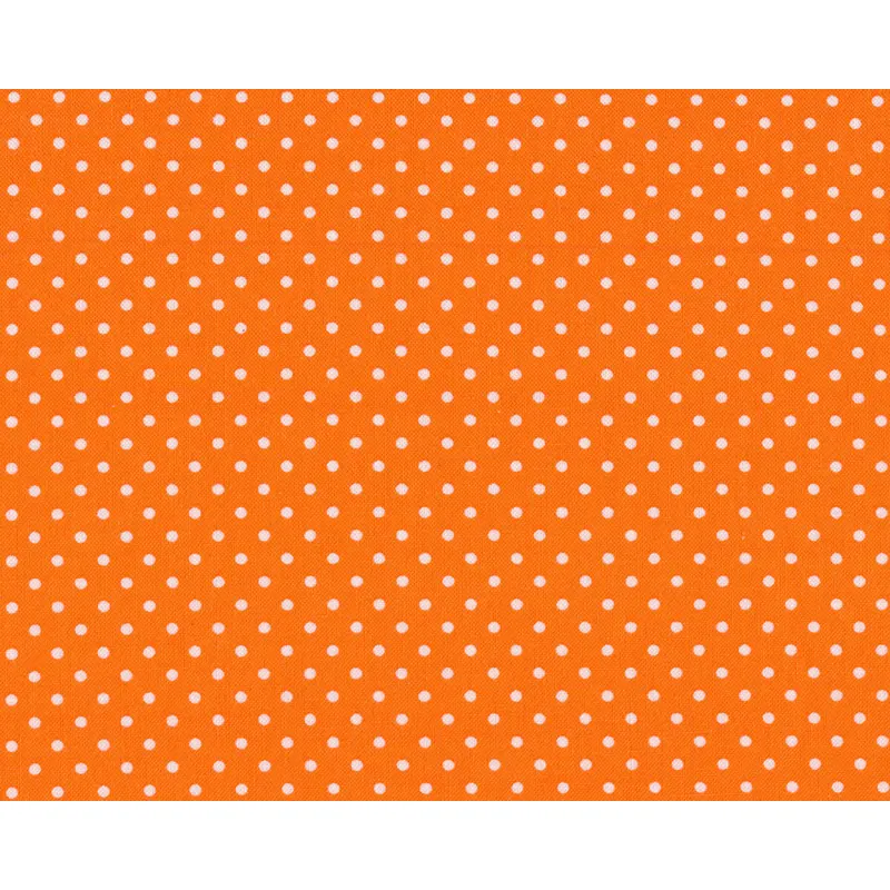 Baumwollstoff DOTTI, kleine Punkte, orange