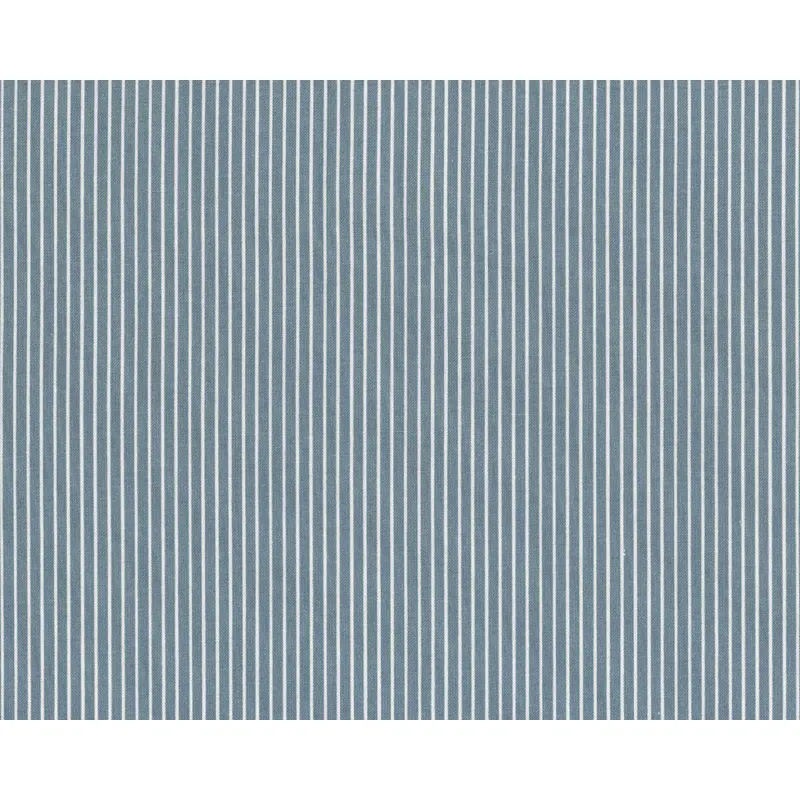 Baumwollstoff FEINE STREIFEN, blaugrau, Acufactum