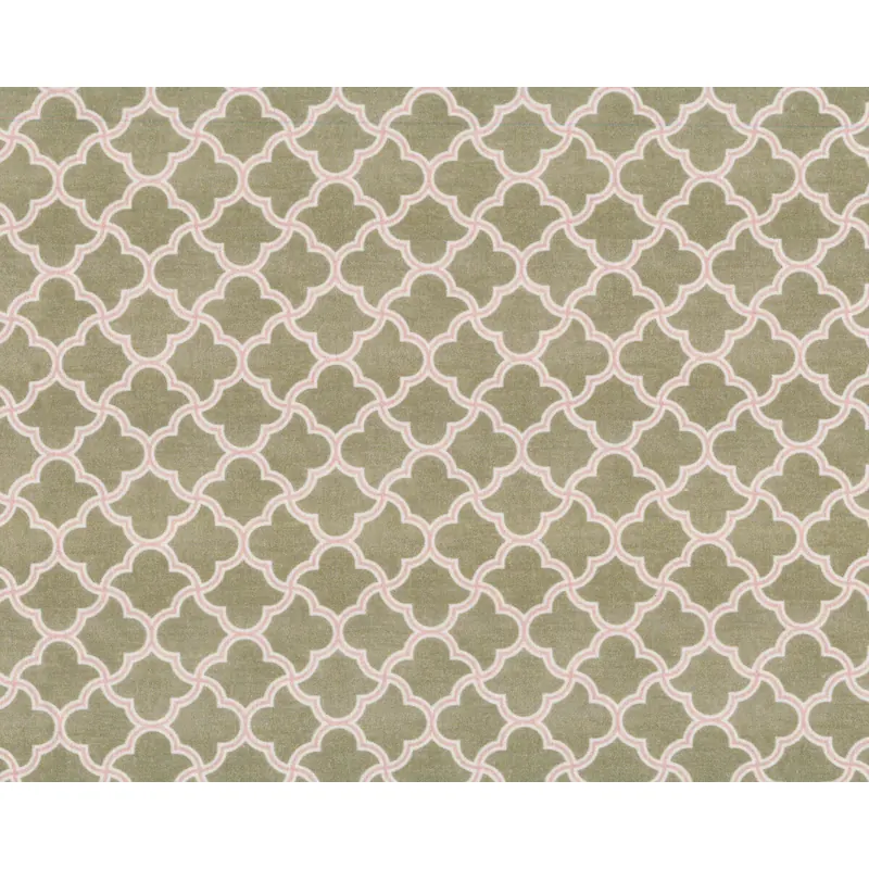 Baumwollstoff GRAPHIC, Dreiblatt-Raute, olive, burda style
