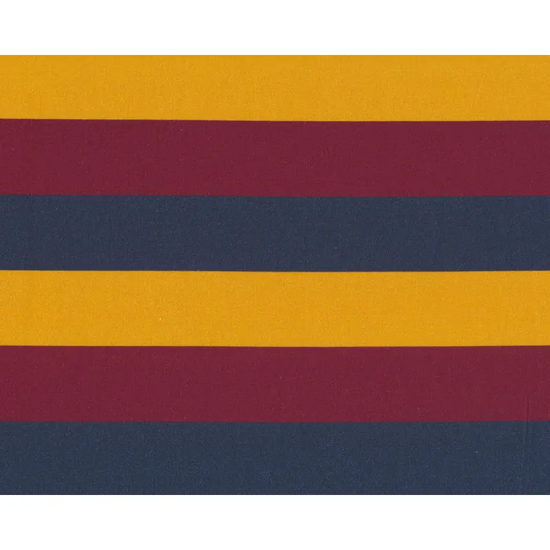 Baumwollstoff KIM STRIPE, Blockstreifen, goldgelb-weinrot