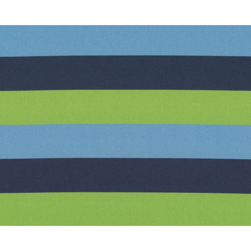 Baumwollstoff KIM STRIPE, Blockstreifen, hellgrün-dunkelblau