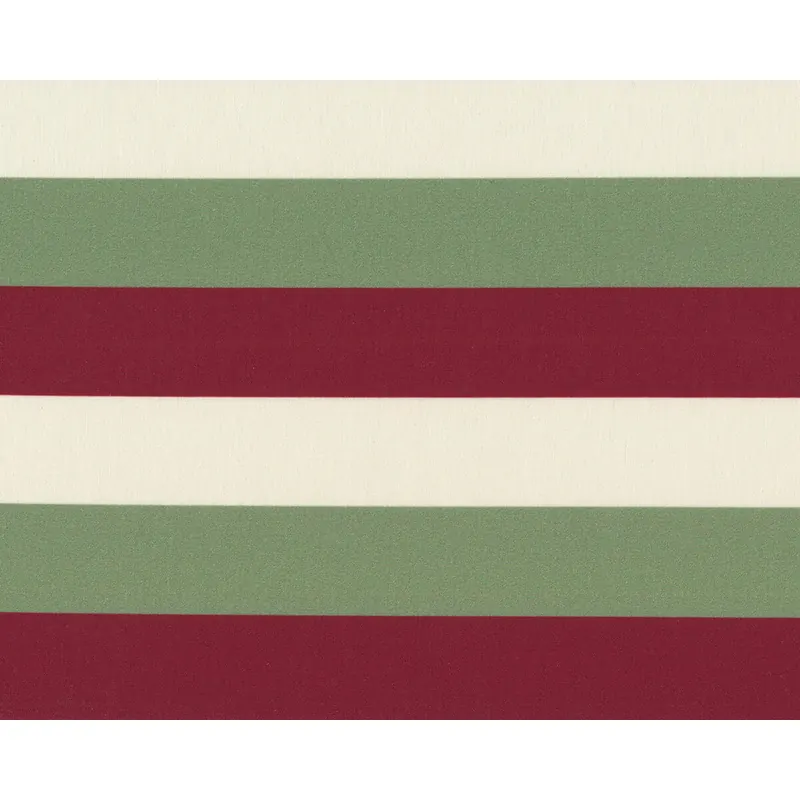 Baumwollstoff KIM STRIPE, Blockstreifen, olivgrün-weinrot
