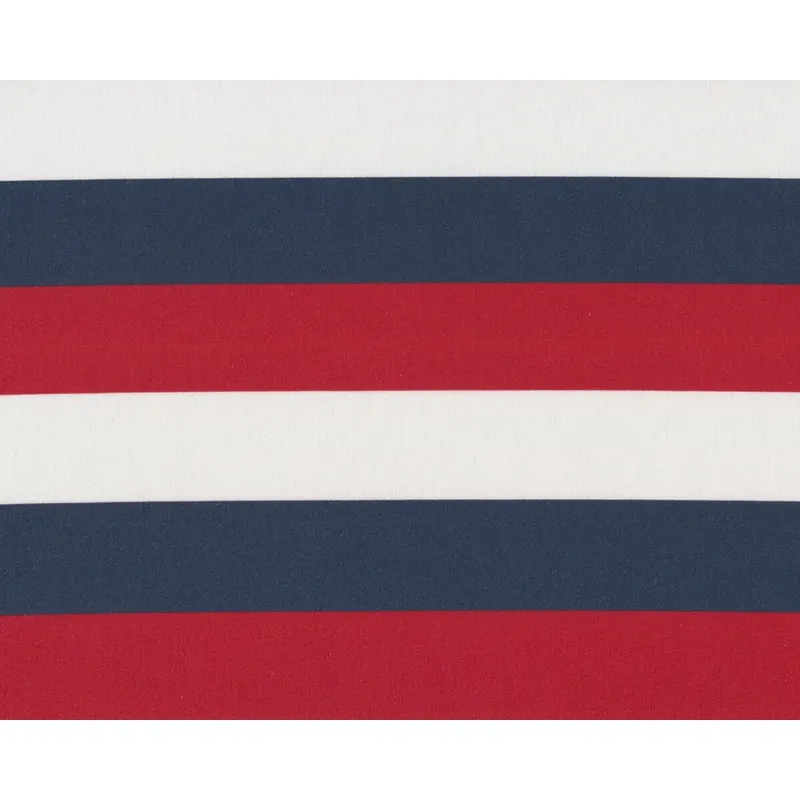 Baumwollstoff KIM STRIPE, Blockstreifen, rot-blau