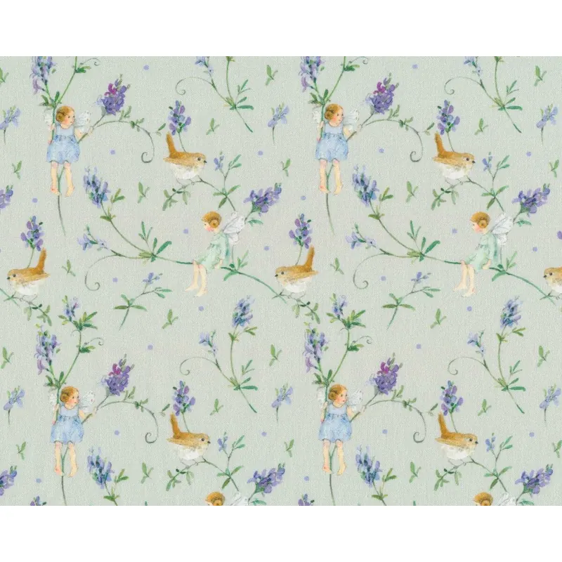 Baumwollstoff LAVENDELELFEN, Acufactum