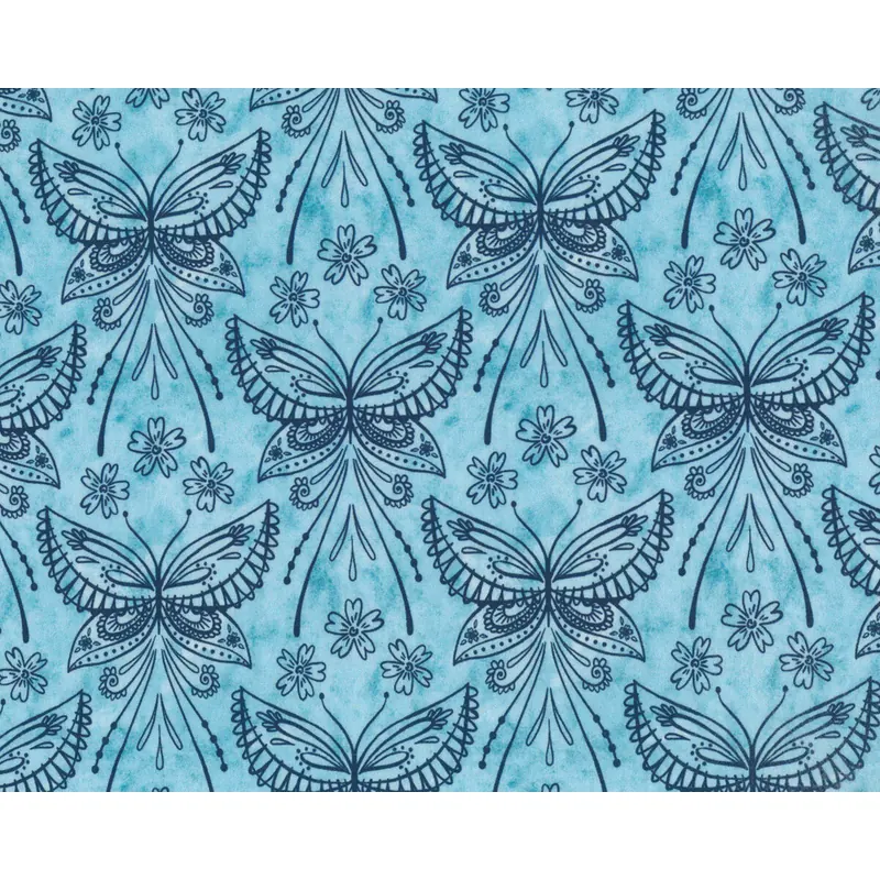 Baumwollstoff LITTLE BUTTERLIES, Schmetterlinge, Hilco
