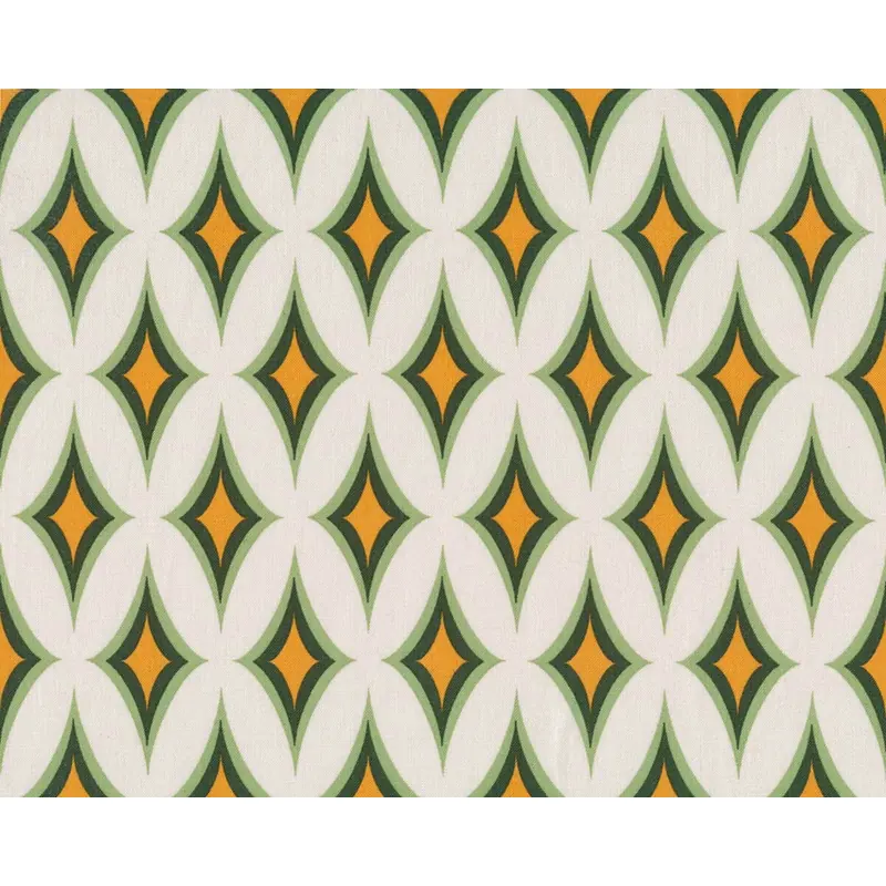 Baumwollstoff NORDIC GARDEN DREAM, Retro-Ovale, creme, Arne & Carlos