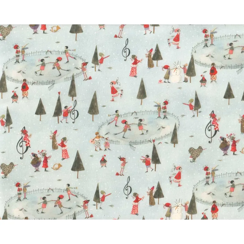 Baumwollstoff WINTERTAG, Silke Leffler, Acufactum