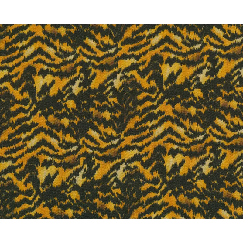 Baumwollstretch EVELYN, Animal-Print, goldbraun