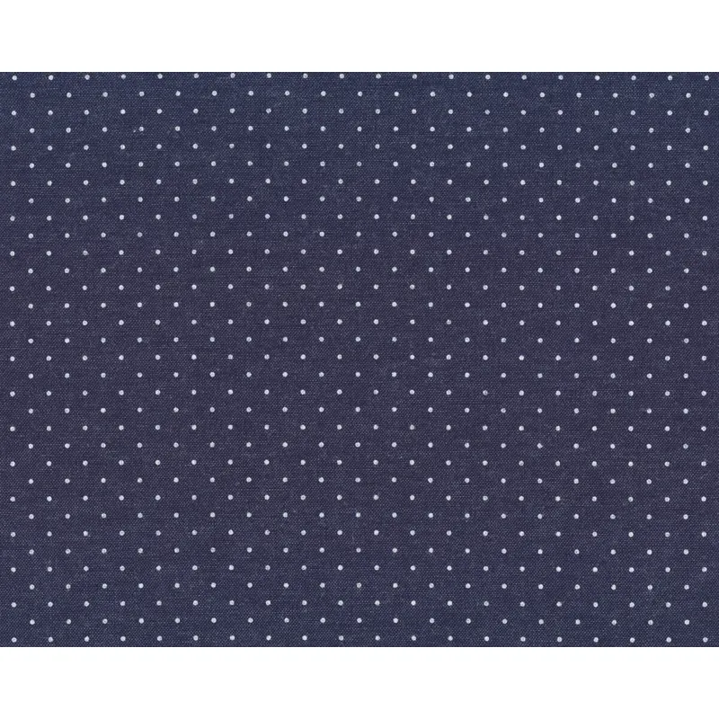 Baumwollwebstoff BLUE by BLUE, Punkte, jeansblau meliert, Hilco