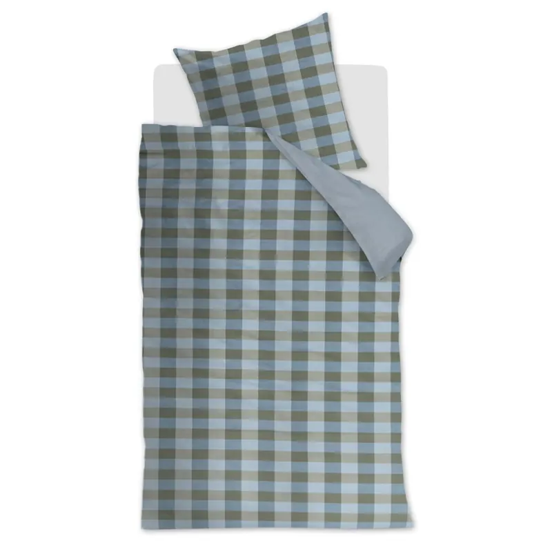 Beddinghouse Baumwolle Bettwäsche Marre Blue Green grün 155 cm x 220 cm blau