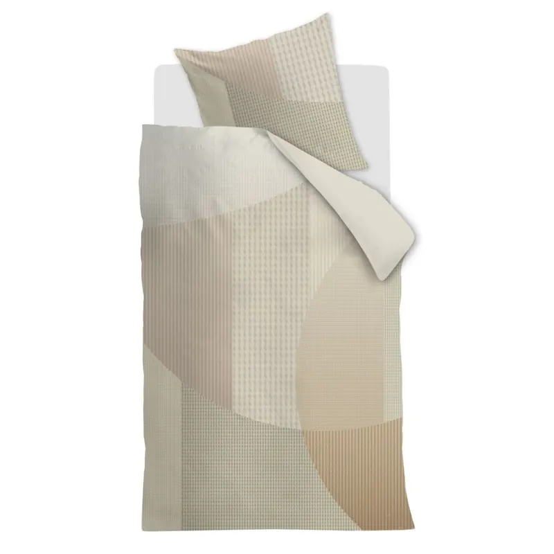 Beddinghouse Baumwolle Bettwäsche Tove al 155 cm x 220 cm natur