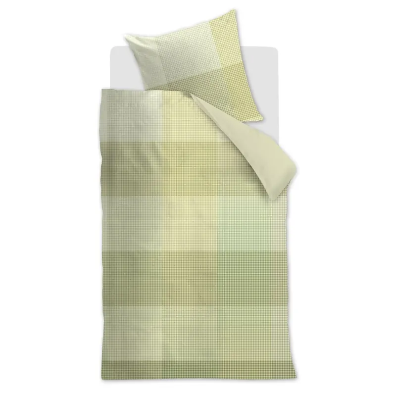 Beddinghouse Baumwolle Bettwäsche Zira Green 155 cm x 220 cm grün