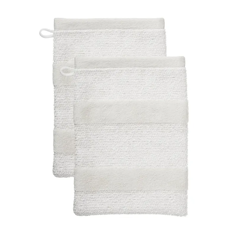Beddinghouse Baumwolle Heimtextilie Sheer Stripe 3 x Waschlappen - Sand 100% , 600 GSM 3 x Waschlappen set von 3 16 x 22