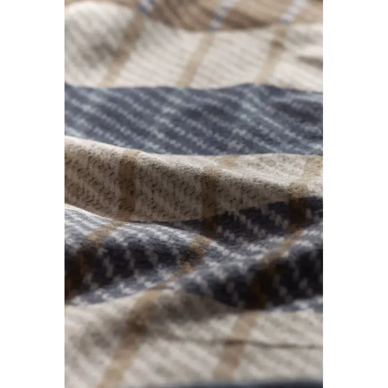Beddinghouse Bettwäsche Bo Biber-Flanell 200 x 200 cm + 2x 80 x 80 cm Blau