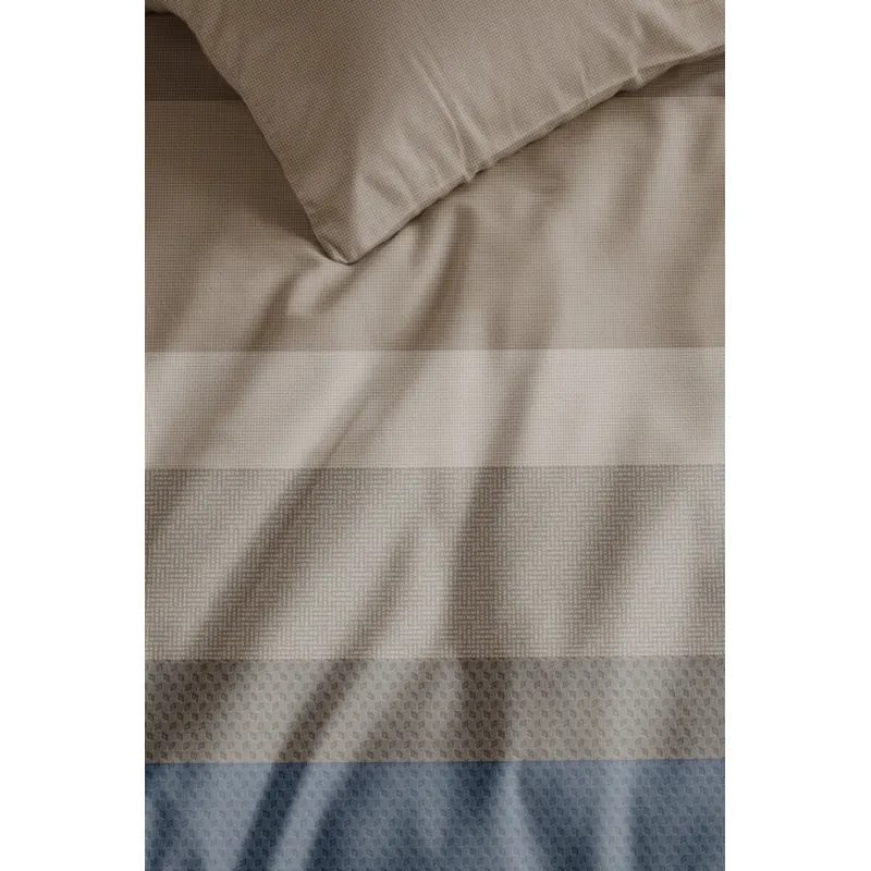 Beddinghouse Bettwäsche Bridget Mako-Satin 200 x 200 cm + 2x 80 x 80 cm Blau
