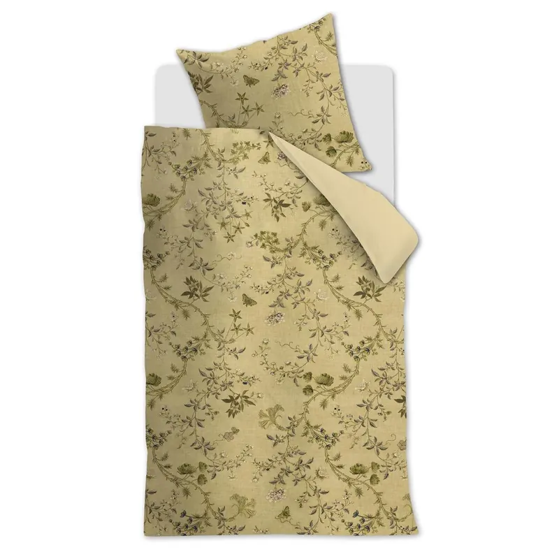 Beddinghouse Bettwäsche Charlotte Olive Green 155x220 grün