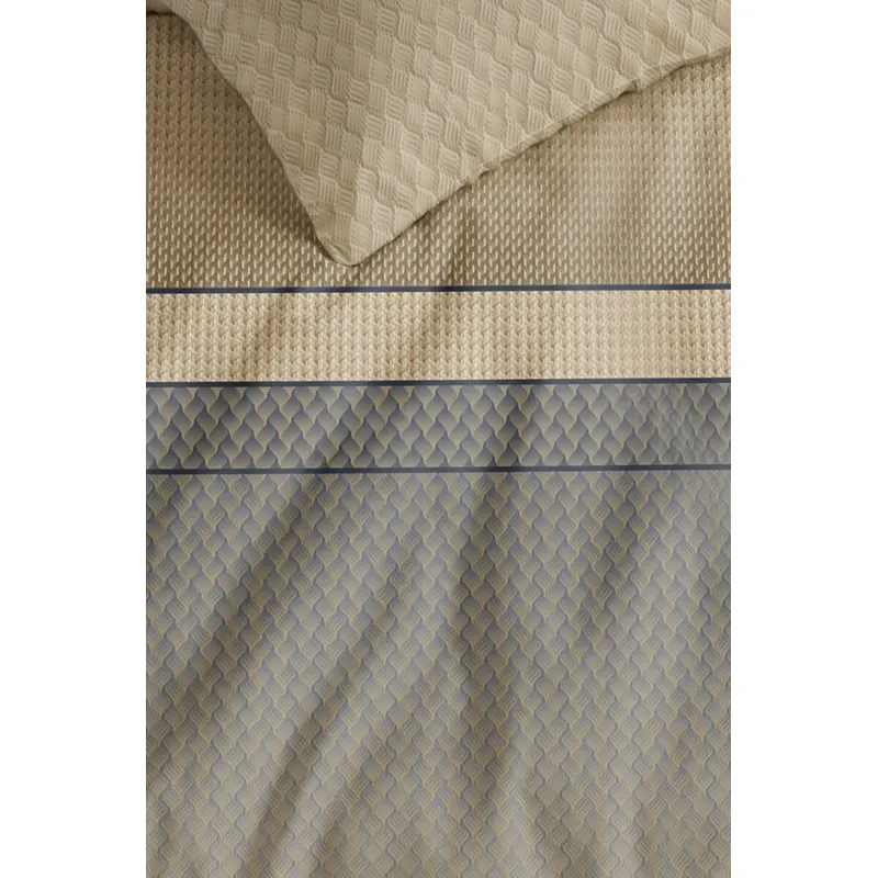 Beddinghouse Bettwäsche Cosima Mako-Satin 135 x 200 cm + 1x 80 x 80 cm Blau