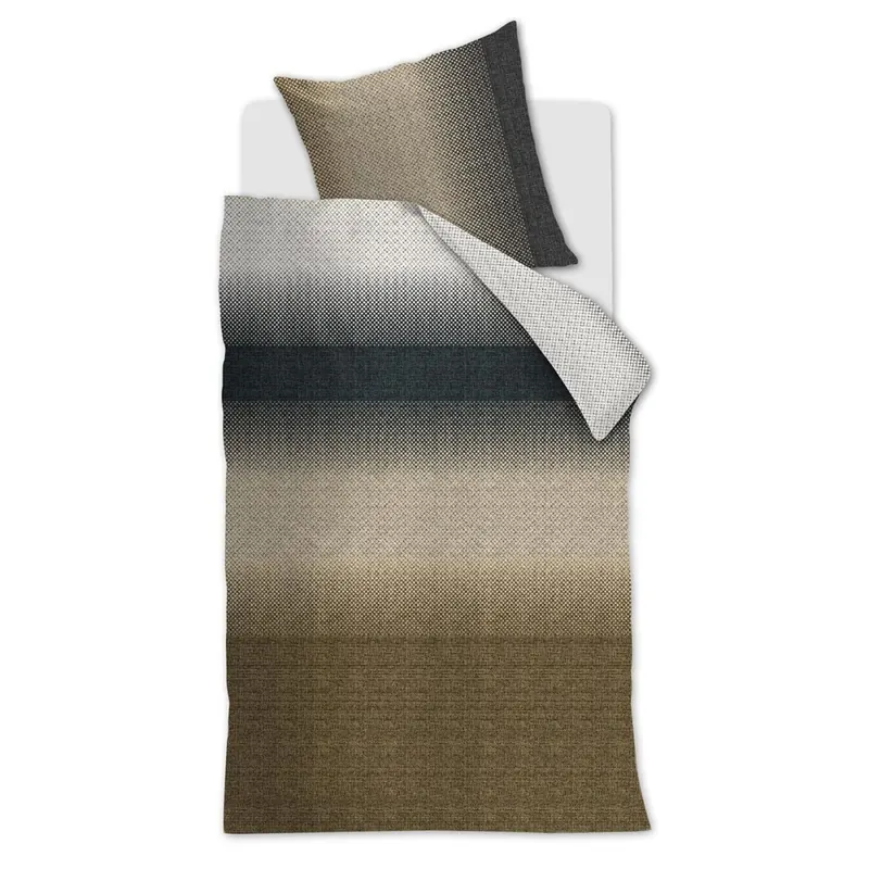 Beddinghouse Bettwäsche Duco_Anthracite_ _UV_155x220 + 1x 1 , 1 155 x 220 cm, 80 x 80 cm grau