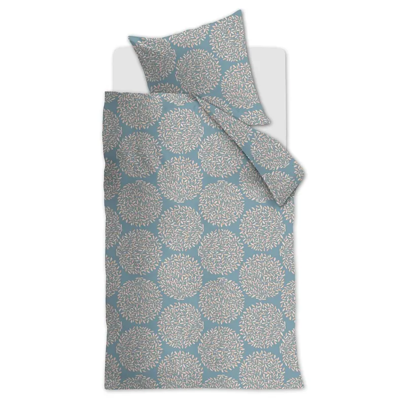 Beddinghouse Bettwäsche Elaine Blue Grey 135x200 Grau