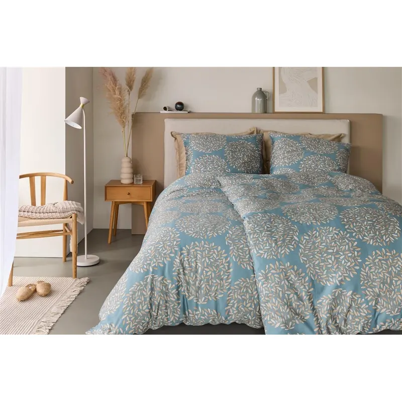 Beddinghouse Bettwäsche Elaine Blue Grey 155x220 Grau