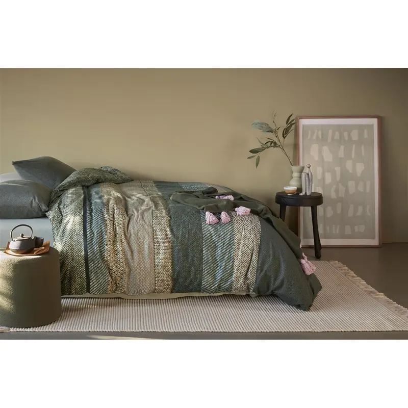 Beddinghouse Bettwäsche Enzo Green 155x220 grün