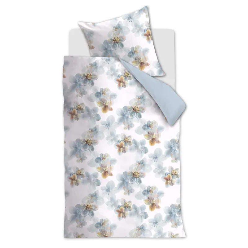 Beddinghouse Bettwäsche Estelle Blue Grey 135x200 Grau