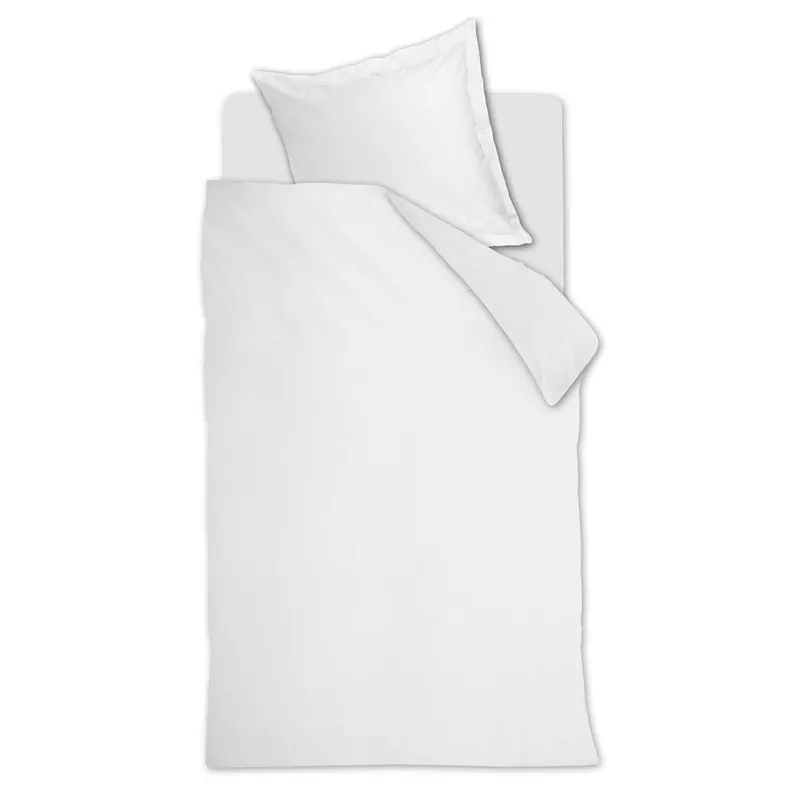 Beddinghouse Bettwäsche Gloss_White_ _UV_155x220 + 1x 1 , 1 155 x 220 cm, 80 x 80 cm weiß