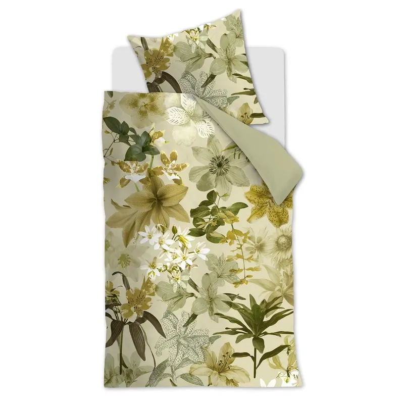 Beddinghouse Bettwäsche Kiley Green 155x220 grün