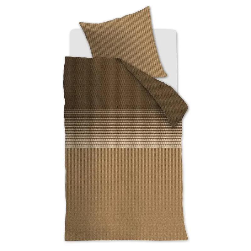 Beddinghouse Bettwäsche mi_Dark Sand_ _UV_135x200 + 1x 1 , 1 135 x 200 cm, 80 x 80 cm natur