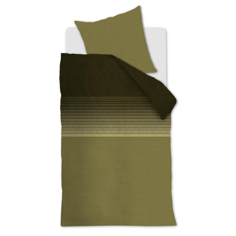 Beddinghouse Bettwäsche mi_Green_ _UV_155x220 + 1x 1 , 1 155 x 220 cm, 80 x 80 cm grün