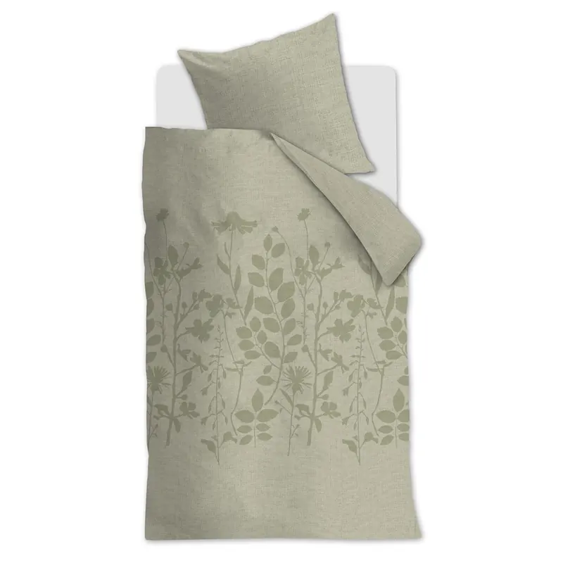 Beddinghouse Bettwäsche Plant Light Green 155x220 grün