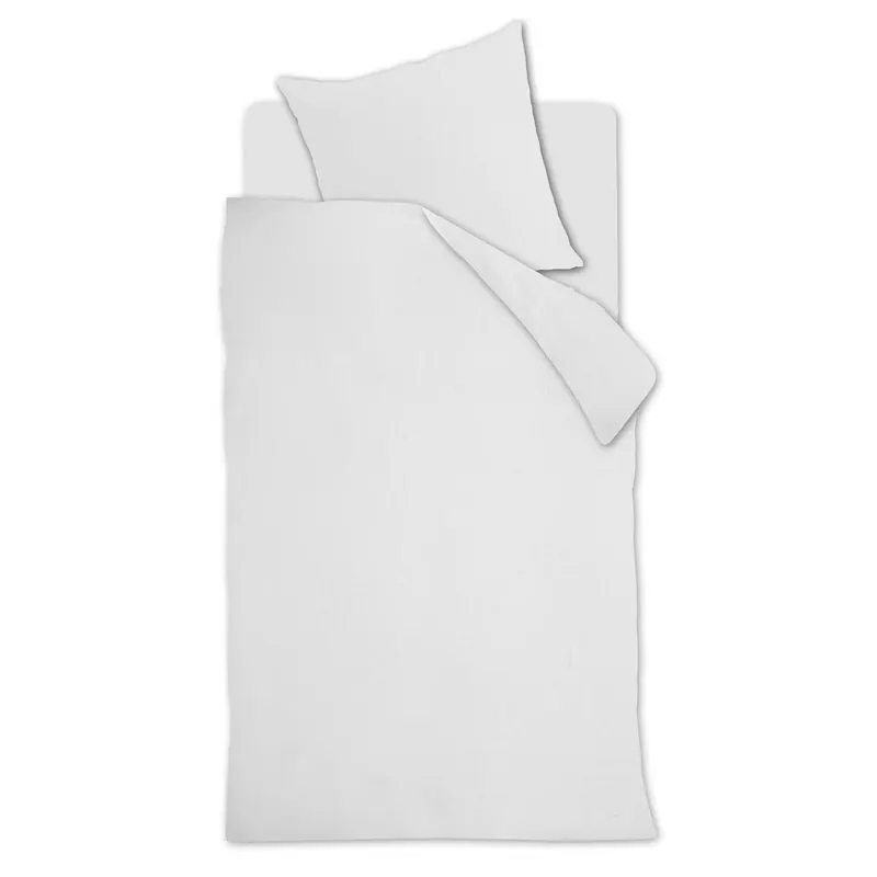 Beddinghouse Bettwäsche Pure_White_ _UV_155x220 + 1x 1 , 1 155 x 220 cm, 80 x 80 cm weiß