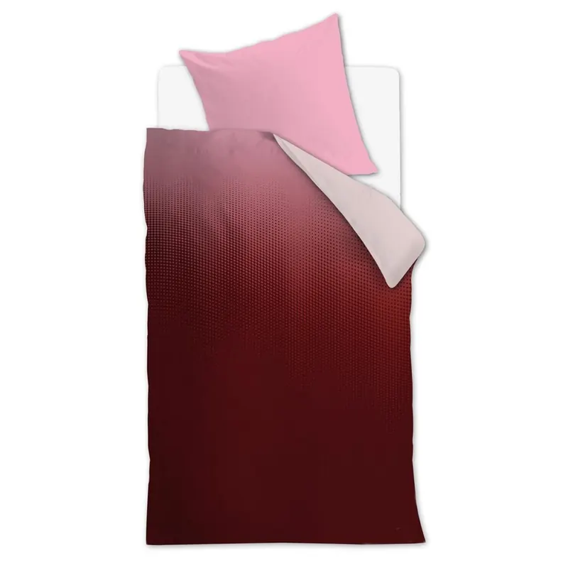 Beddinghouse Bettwäsche Virtual_Red_ _UV_135x200 + 1x 1 , 1 135 x 200 cm, 80 x 80 cm rot
