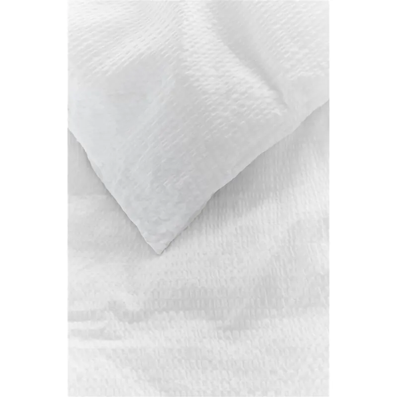 Beddinghouse Bettwäsche Wave_White_ _UV_155x220 + 1x 1 , 1 155 x 220 cm, 80 x 80 cm weiß