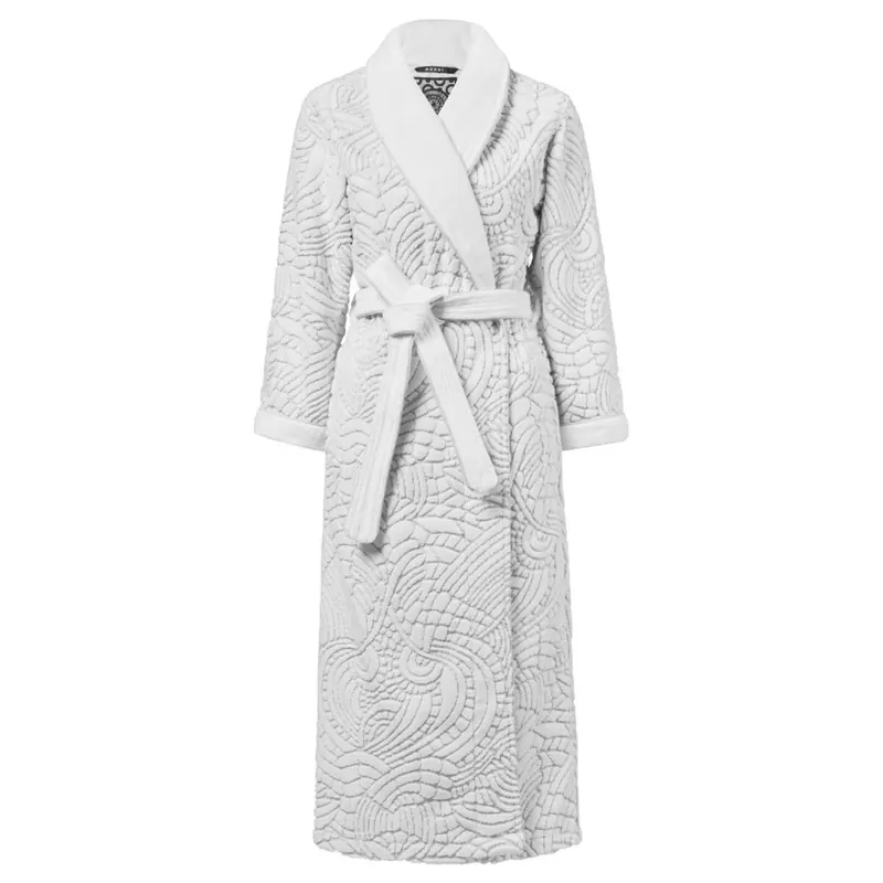 Beddinghouse Heimtextilie Ba mantel Dodo Pavone Bathrobe_White_UV_UV_L L 1 Ba mantel weiß