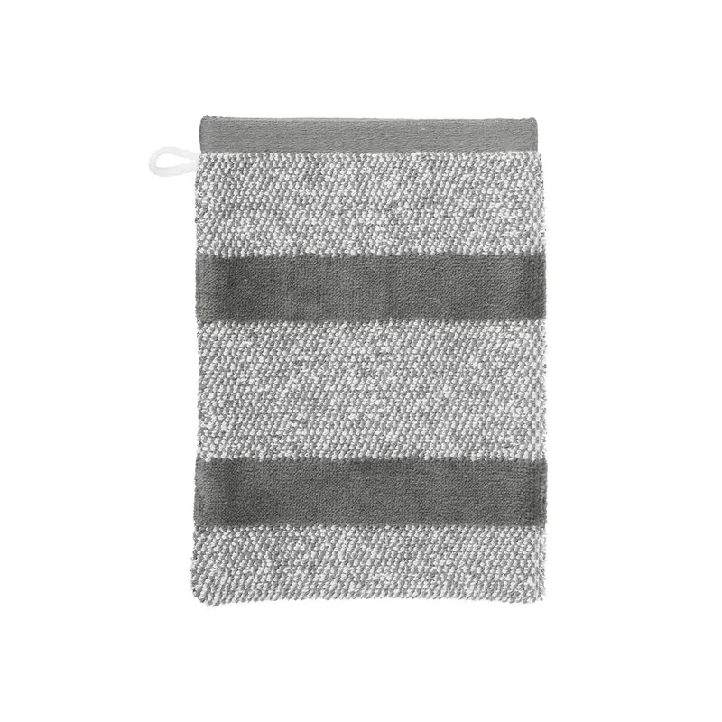 Beddinghouse Heimtextilie Waschlappen Sheer Stripe_Anthracite_UV_UV_16x22 3 x Waschlappen 16 x 22 cm grau